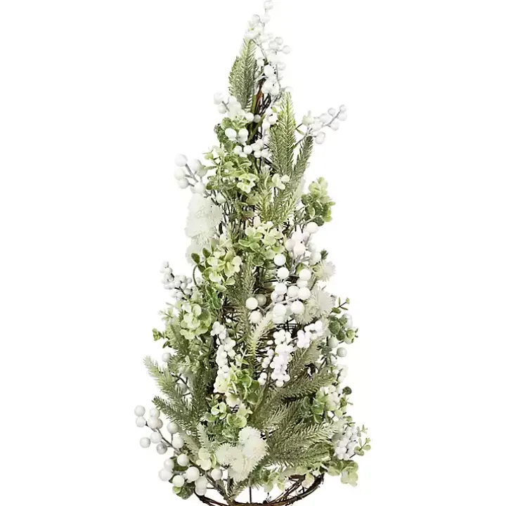 Glitter Pine and Berry Mini Christmas Tree