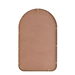 Gold Adaline Floral Arched Wall Mirror