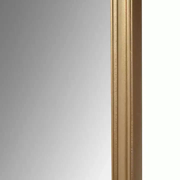 Gold Adelaide Scalloped Rectangular Wall Mirror