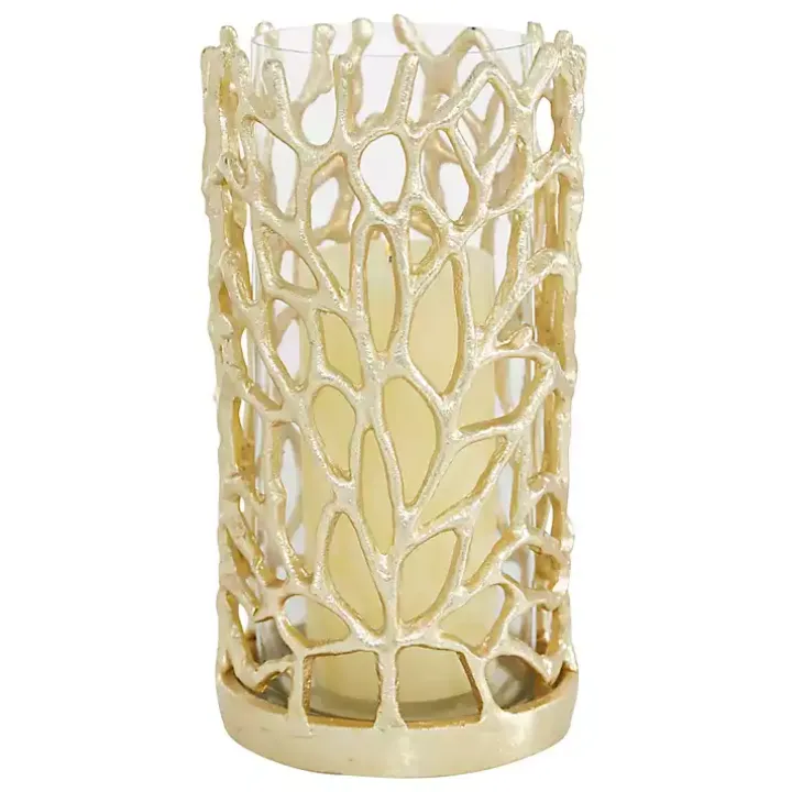 Gold Aluminum Coral Hurricane, 10 in.