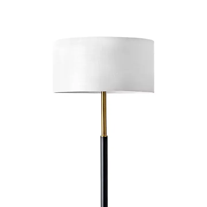 Gold and Black Simple Stem Floor Lamp