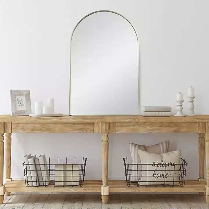 Gold Arch Frame Modern Wall Mirror