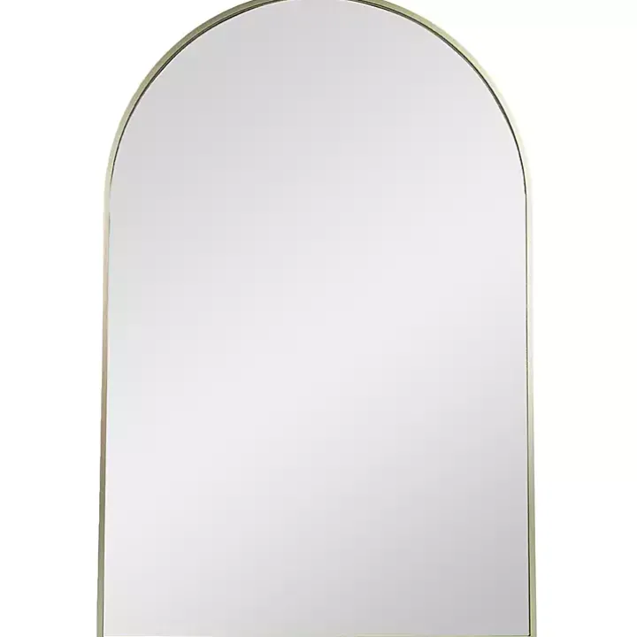 Gold Arch Frame Modern Wall Mirror