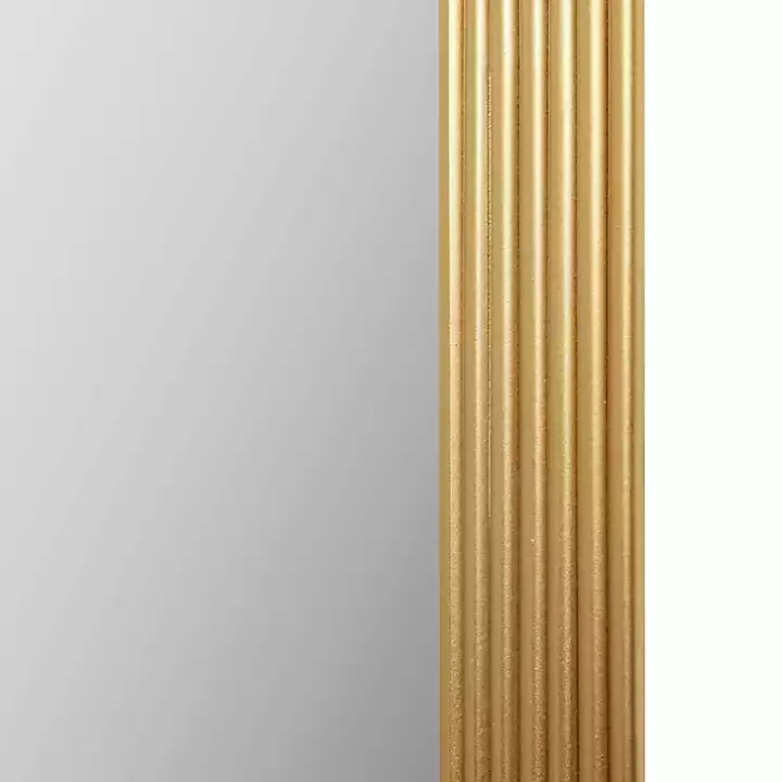 Gold Aurelia Fluted Wall Mirror
