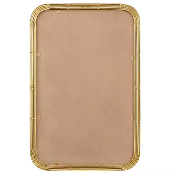 Gold Aurelia Fluted Wall Mirror