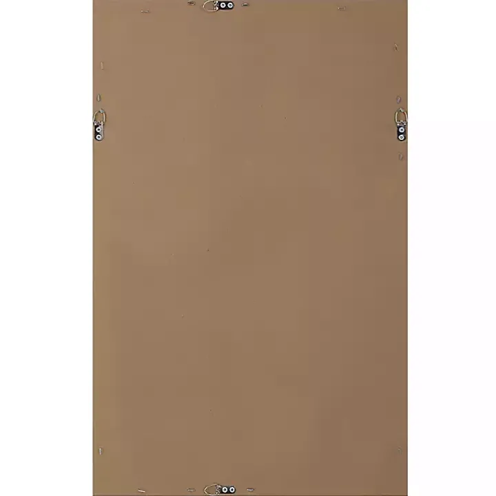 Gold Beaded Double Frame Beveled Wall Mirror