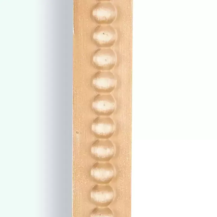 Gold Beaded Scroll Frame Wall Mirror