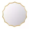 Gold Curved Sunburst Wall Mirror