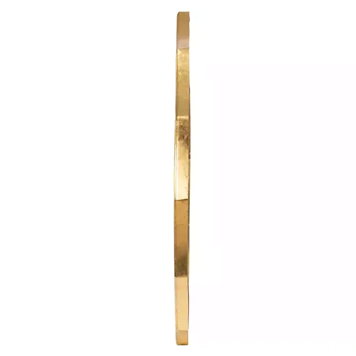 Gold Curved Sunburst Wall Mirror