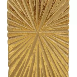 Gold Distressed Sunburst Candle Holders, Set of 3