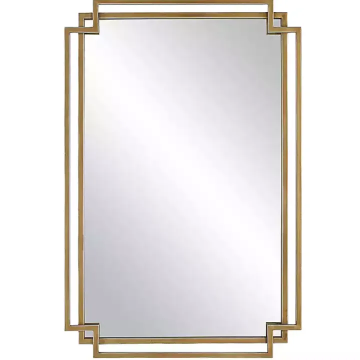 Gold Double Frame Wall Mirror
