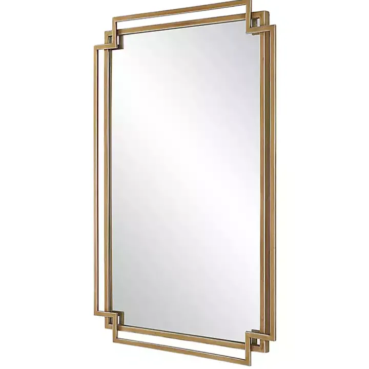 Gold Double Frame Wall Mirror