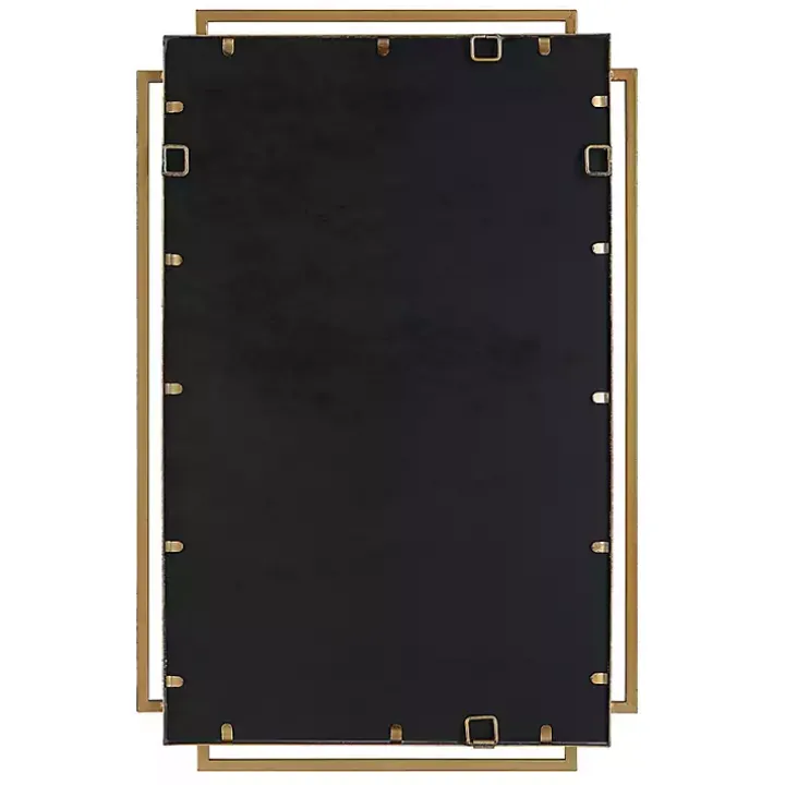 Gold Double Frame Wall Mirror