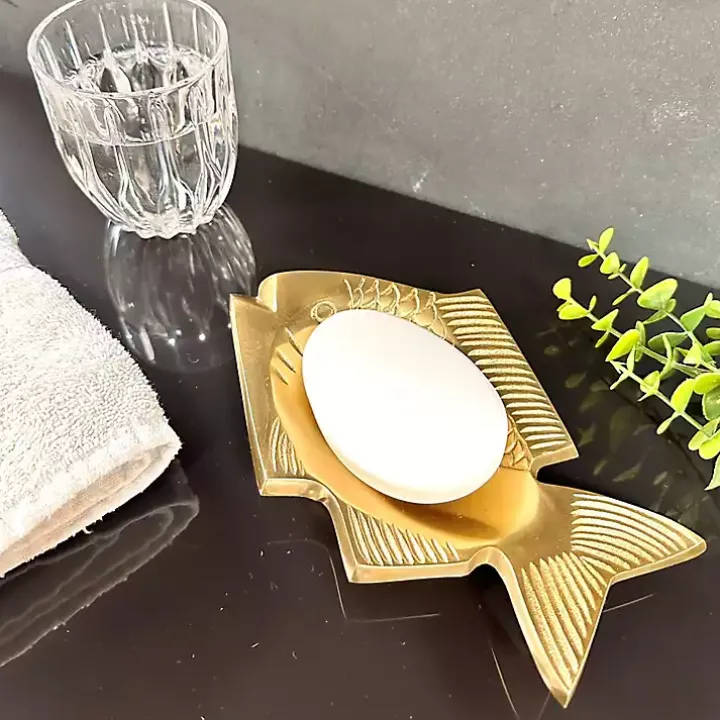 Gold Fish Soap Dishes, Set of 2