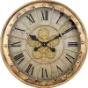 Gold Gilded Frame Round Wall Clock