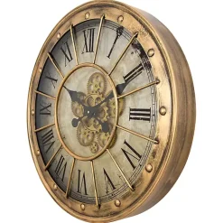Gold Gilded Frame Round Wall Clock