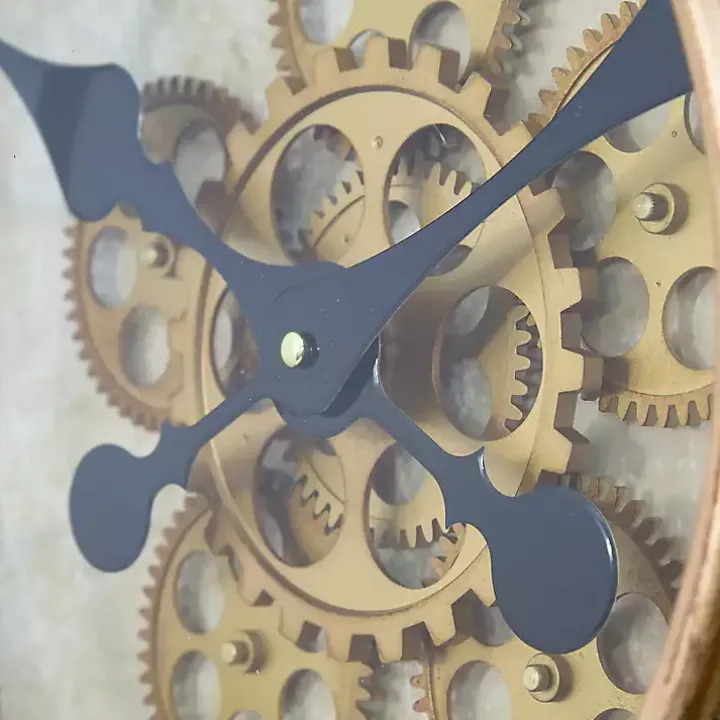 Gold Gilded Frame Round Wall Clock