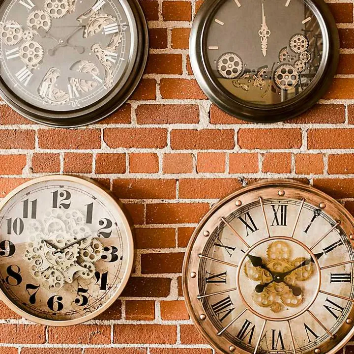 Gold Gilded Frame Round Wall Clock