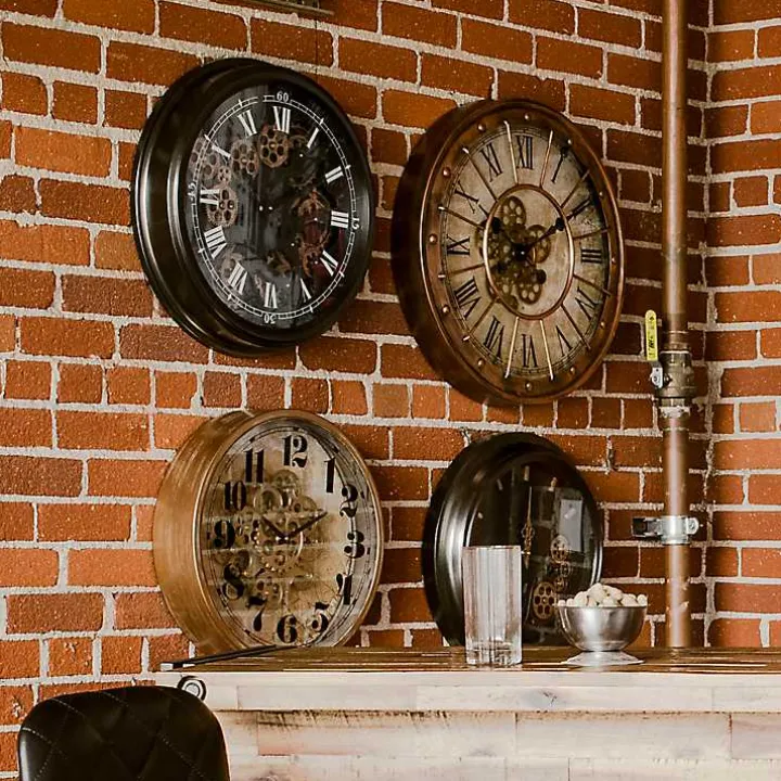 Gold Gilded Frame Round Wall Clock