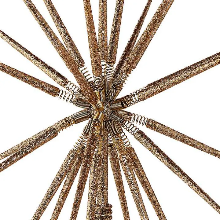 Gold Glitter Starburst Tree Topper