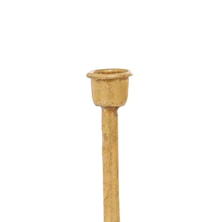 Gold Iron Taper Candle Holder