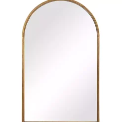 Gold Leaf Thin Arch Frame Mirror