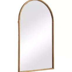 Gold Leaf Thin Arch Frame Mirror