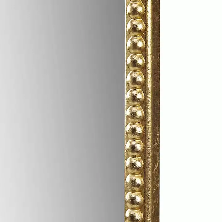 Gold Lilbeth Baroque Beaded Wall Mirror