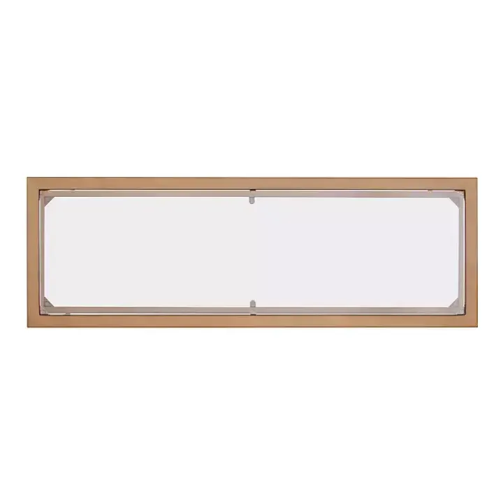 Gold Metal and Tempered Glass Console Table