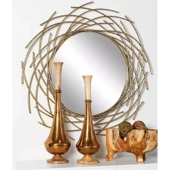 Gold Metal Glam Layered Mirror