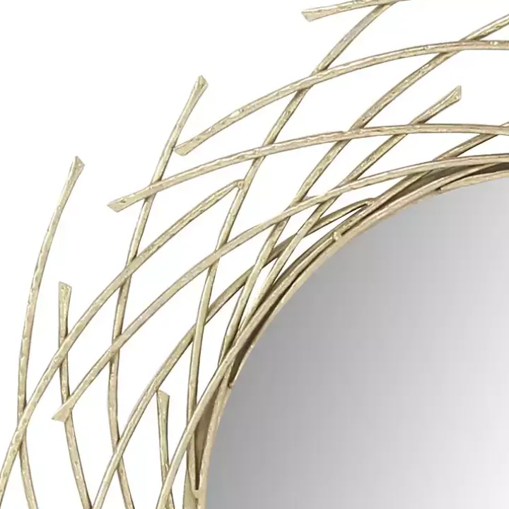 Gold Metal Glam Layered Mirror