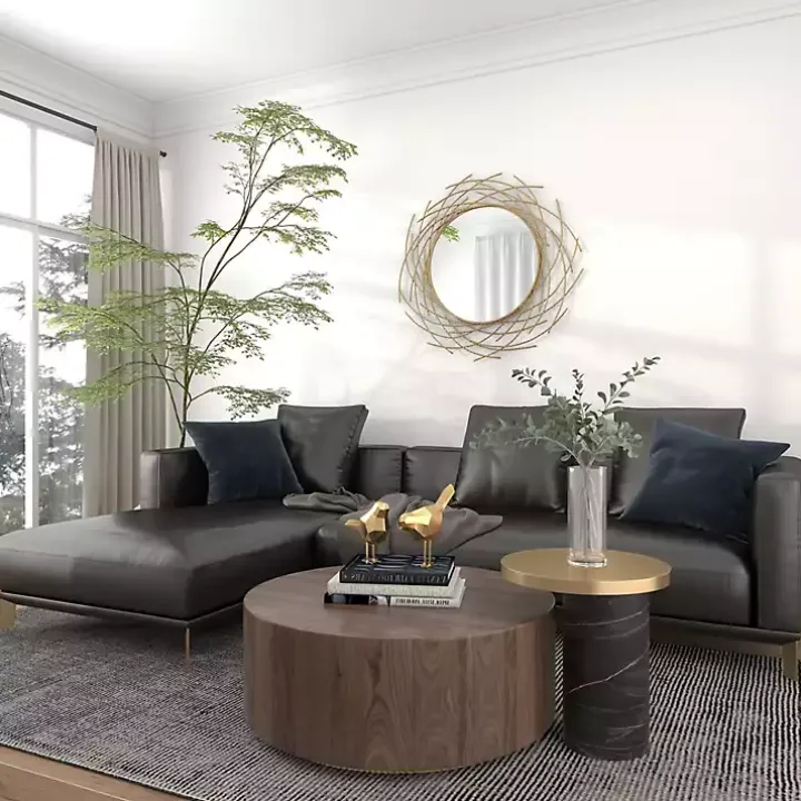 Gold Metal Glam Layered Mirror
