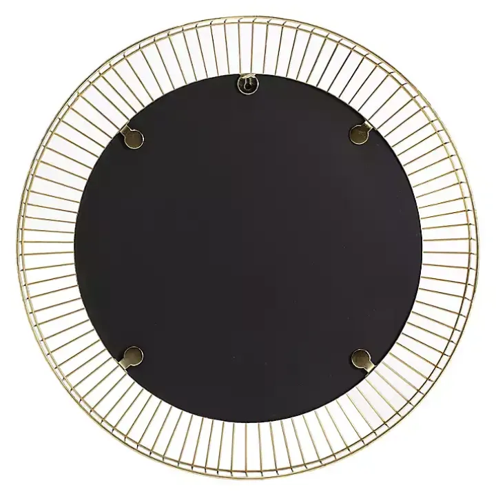 Gold Metal Sunbeam Wall Mirror