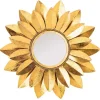 Gold Metal Sunflower Wall Mirror