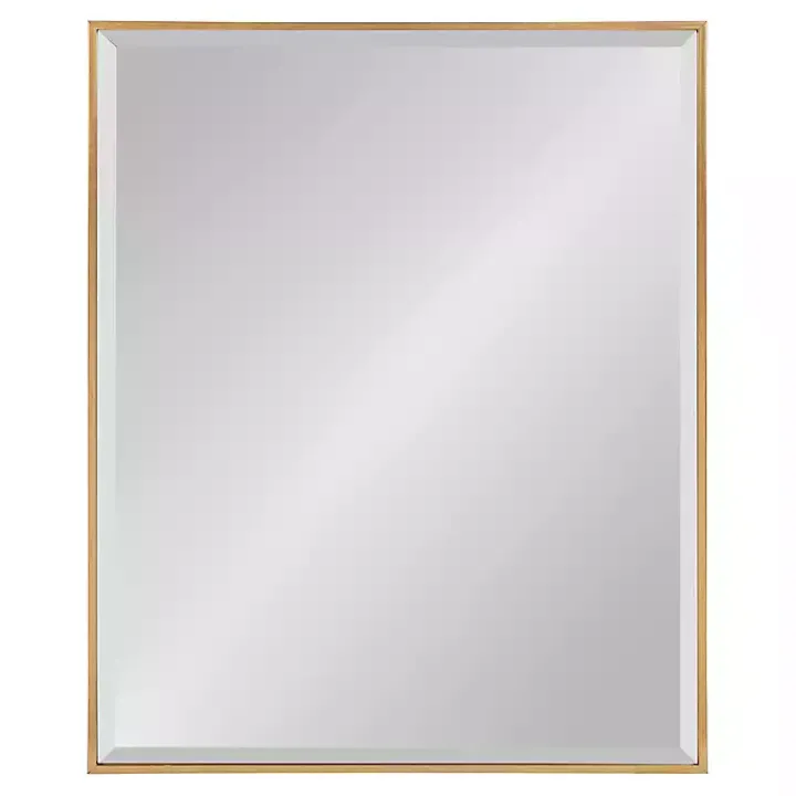 Gold Rhodes Rectangle Wall Mirror