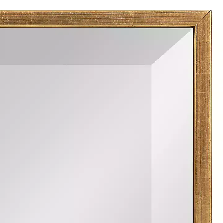 Gold Rhodes Rectangle Wall Mirror