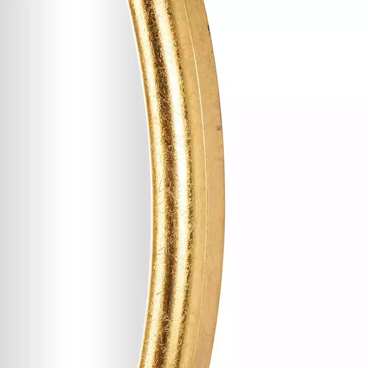 Gold Round Baroque Wall Mirror