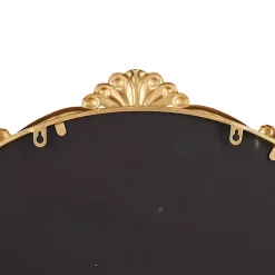 Gold Round Baroque Wall Mirror