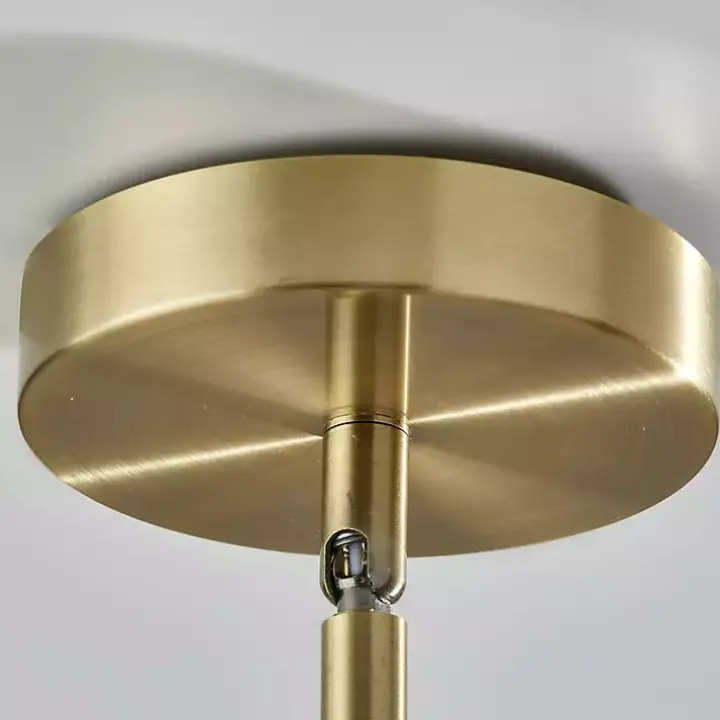 Gold Smoked Glass Chandelier