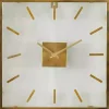 Gold Square Minimalist Wall Clock