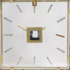 Gold Square Minimalist Wall Clock