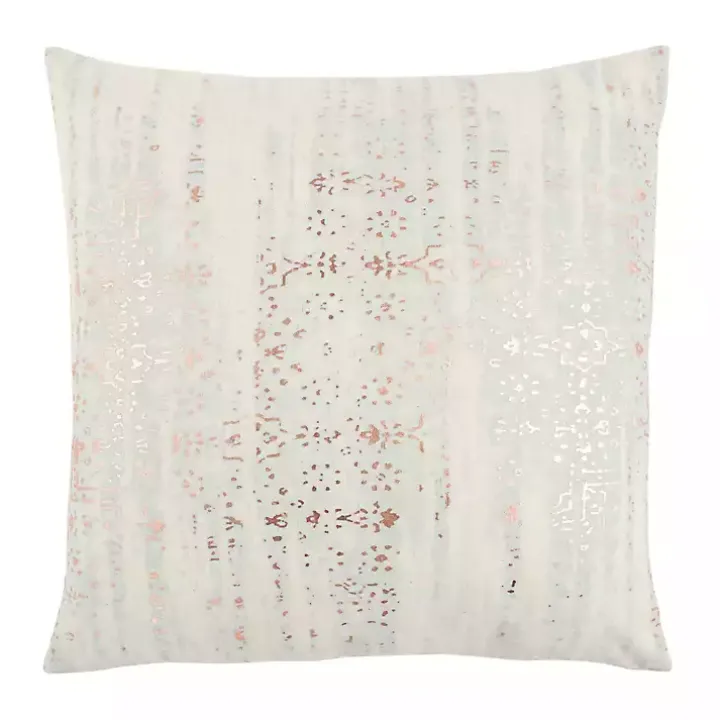 Gold Stripe Cotton Pillow