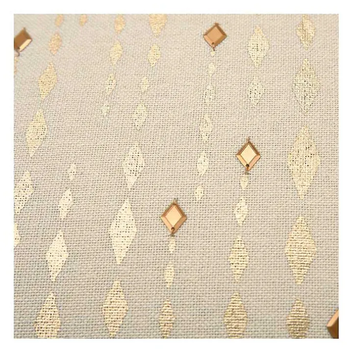 Gold Studded Stripe Pillow