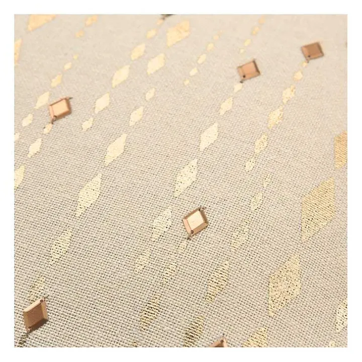Gold Studded Stripe Pillow