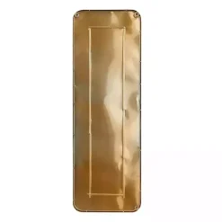 Gold Thin Iron Frame Curved Corner Mirror