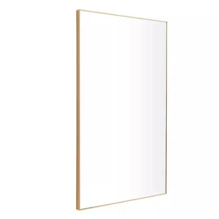 Gold Wood Rectangular Wall Mirror, 24x40 in.