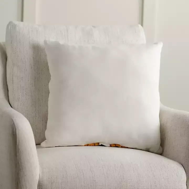 Golden Retriever with Santa Hat Christmas Pillow