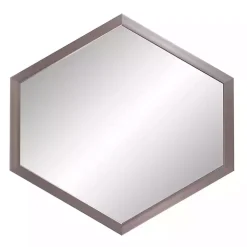 Graphite Hexagon Wall Mirror