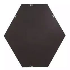 Graphite Hexagon Wall Mirror