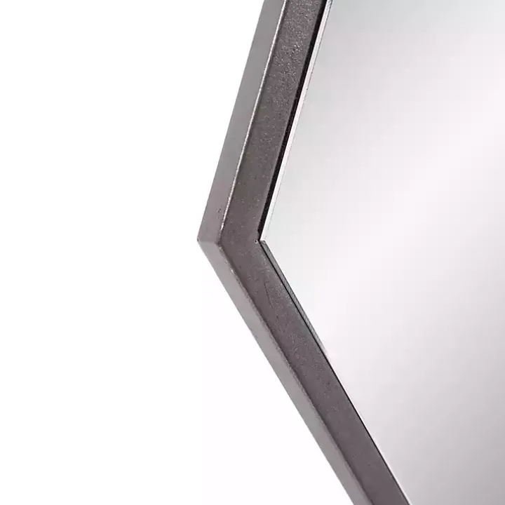 Graphite Metal Hexagonal Mirror